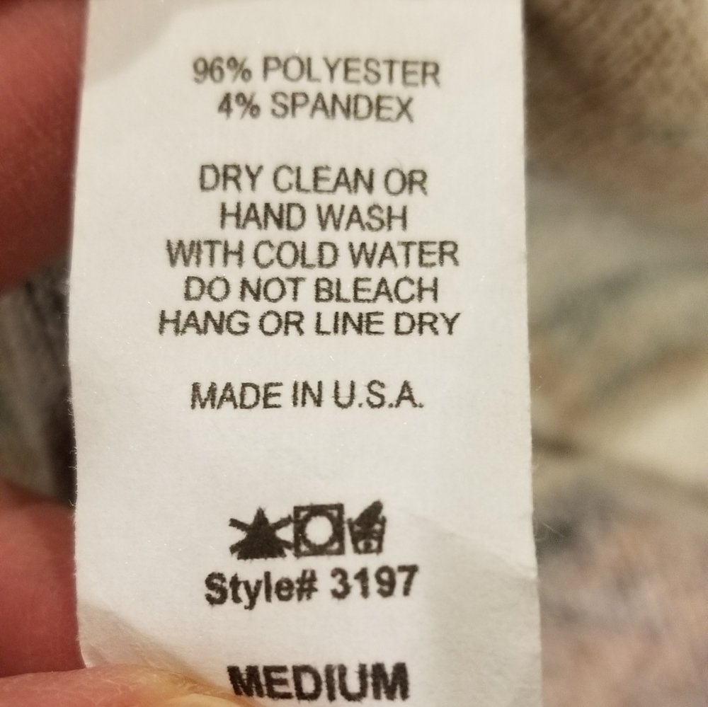 Entro brown floral top. Striped sleeves - Picture 5 of 5